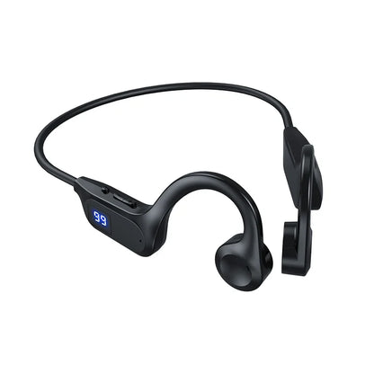 X7 Wireless Bluetooth Earphones, Sports-Style Air-Conducting LED Battery Display, Memory Card Insertion Support