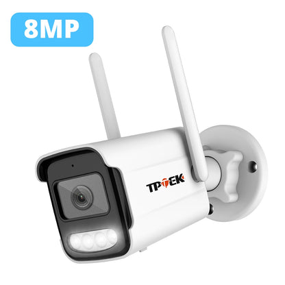 8MP 4K IP Camera Wifi Wireless 5MP AI Human Detect ICSee CCTV Bullet Outdoor Surveillance Security Protection Video Camera Cam