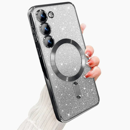 Glitter Bright Case For Samsung Galaxy A56 A36 A16 A06 A17 A26 S24 FE S22 S21 S20 S23 Plus S26 S25 Ultra Magnetic Wireless Cover
