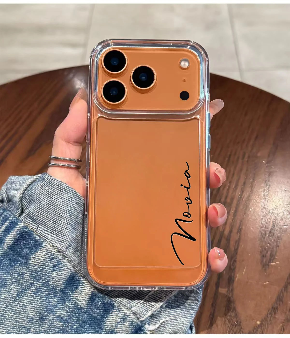 Personalized Customized Name DIY Case For IPhone 18 17 16 15 14 13 12 11 Pro Max Plus, Luxury Soft Clear TPU Shockproof Cover