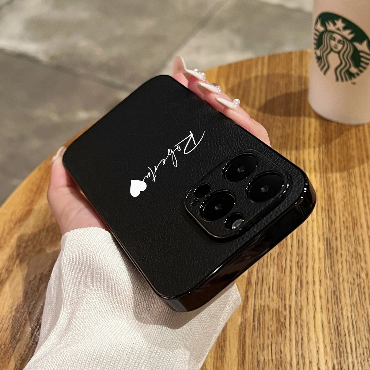 Luxury Plating Leather Personalized Name Case For iPhone 11 12 13 14 15 16 Pro Max Customized DIY Shockproof Cover 15 14 Pro Max