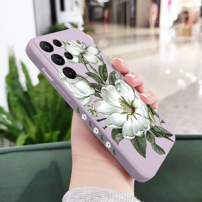 Wild Flowers Phone Case For Samsung Galaxy S25 S24 S23 S22 S21 S20 Ultra Plus FE S10 S9 S10E Note 20 ultra 10 9 Plus Cover