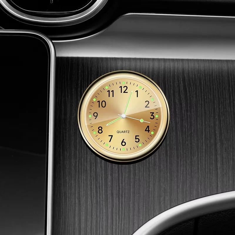 Car Clock Luminous Automobiles Internal Stick-On Mini Digital Watch Mechanics Quartz Clocks Auto Ornament Car Accessories