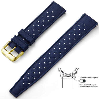 Tropical Silicone Watch Band Quick Release Watch Band 18mm 20mm 22mm Rubber Tropic Smart Watch Strap Waterpfroof Muti-Color