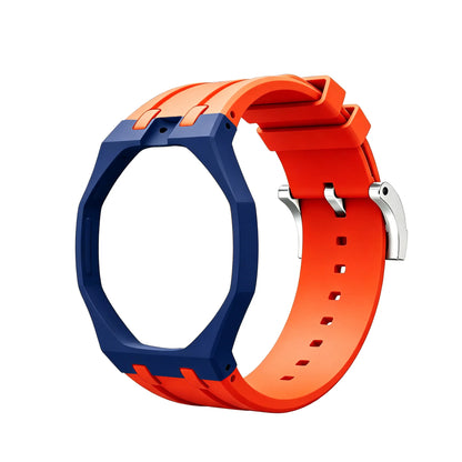 Bioceramics Watch Case+Silicone Band Modification Kit Strap Case Changer To Wristwatch Accessories For Royal Pop