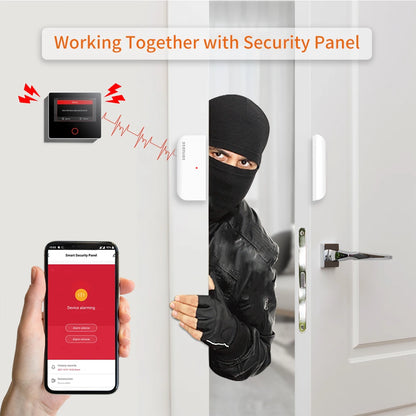 Staniot Door Sensor Wireless Smart Home Security Window Detector 5-Year Battery Life Door Open Closed Magnetic Contact Sensor