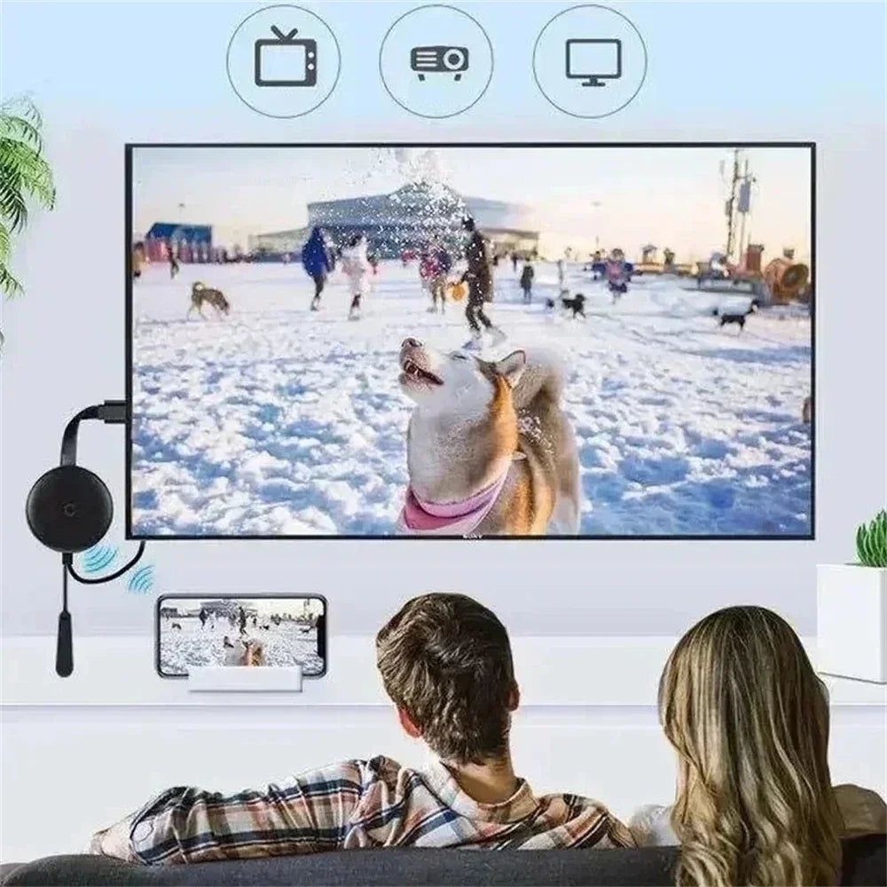 Portable 1080P HD TV Stick Video Receiver Wireless HD TV Display Receiver Mobile Phone Mirroring WIFI For TV Screen Android IOS