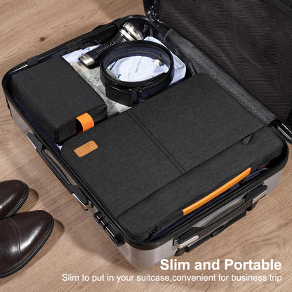 Protective Laptop Sleeve Case for 13.3 14.2 15 15.6 Inch New MacBook Pro M3 Max M2 M1 Slim Carrying Laptop Bag Men Women