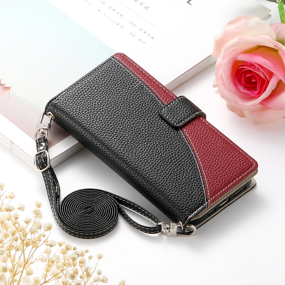 Flip Leather Phone Case For Samsung Galaxy S26 S25 S24 Ultra S23 FE S22 S21 S20 Plus A17 A07 A16 A56 A36 A26 Wallet Card Cover