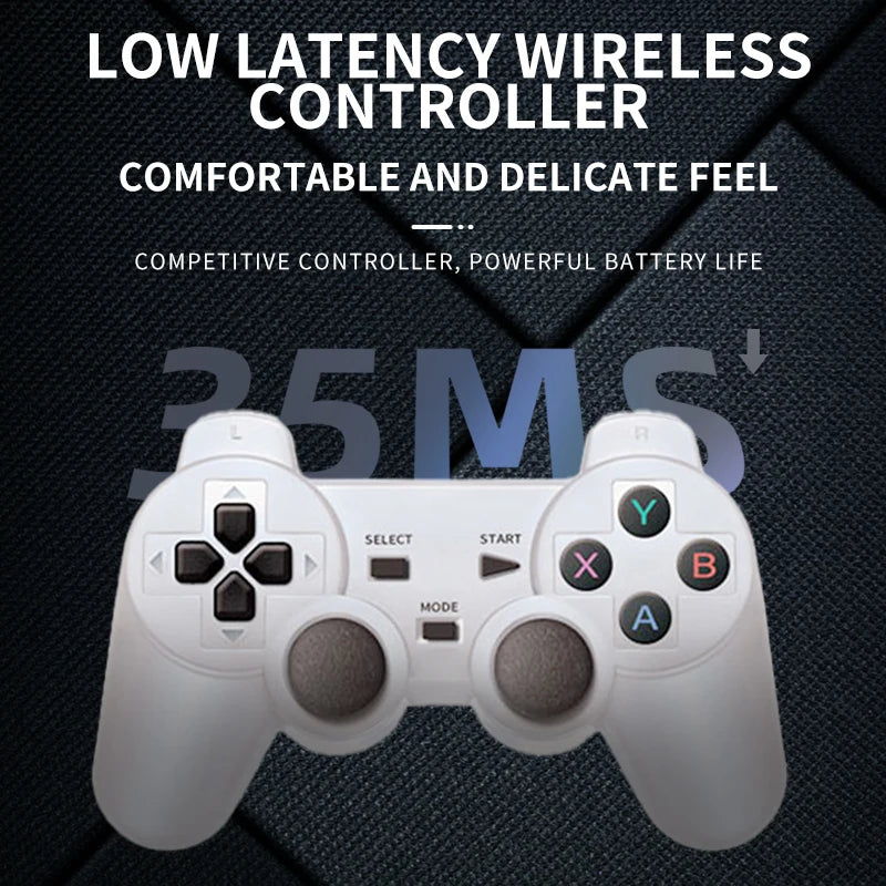 Coopreme XP18 TV Game Console HD Output 7'' Screen Retro Portable Video Console Wireless Controller Supports Simulator 4000mAh
