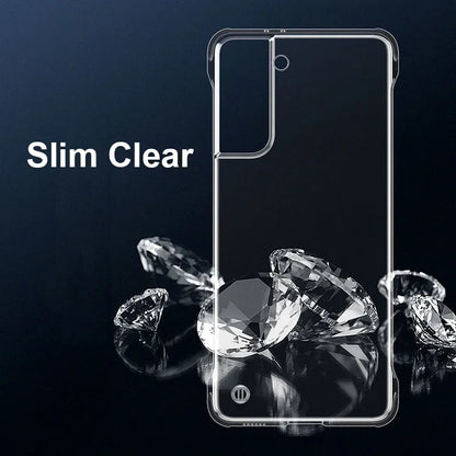 Slim Frameless Clear Phone Case For Samsung Galaxy S26 S25 S24 S23 S22 S21 S20 FE S10 S9 Note 20 Ultra 10 Plus Hard PC Cover