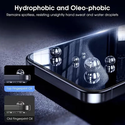 5P Ultra HD Full Coverage Tempered Glass Screen Protectors, Compatible with iPhone 18/18 Pro/18 ProMax/17Pro Max/17/16 Pro Max/16 Pro/16 Plus/16/15 ProMax. Features Anti-fingerprint & Dust-proof Performance, Case-friendly Des