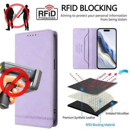 Leather Retro Anti-theft Wallet Flip Case For Samsung Galaxy Note 20 Ultra 10 Lite Note10 Plus 8 9 Cover Magnetic Hasp Card slot