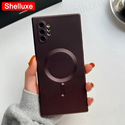 Note10 Plus Case Shelluxe Luxury For Magsafe Wireless Charge TPU Soft Case For Samsung Galaxy Note 10 Plus 20 Note20 Ultra Cases