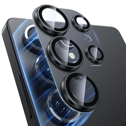 Metal Ring Glass Camera Lens Protector for Samsung Galaxy S26 S25 Ultra S24 S23 Plus S26Ultra S26Plus S26+ Camera Screen Cover