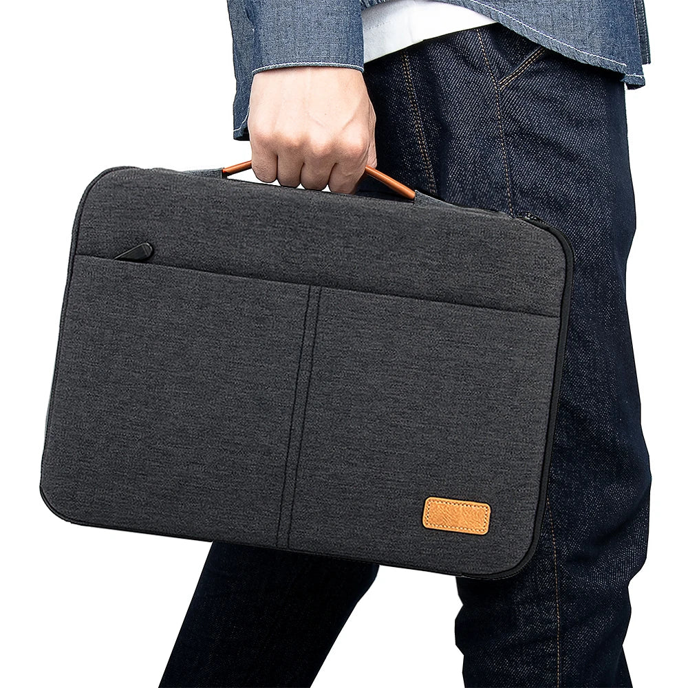 Protective Laptop Sleeve Case for 13.3 14.2 15 15.6 Inch New MacBook Pro M3 Max M2 M1 Slim Carrying Laptop Bag Men Women