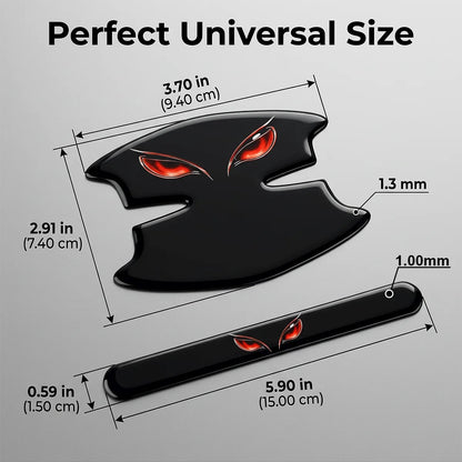 8Pcs Universal Car Door Handle Bowl Anti-Scratch Stickers Evil Eye Pattern Protector Decals For Sedan SUV Pickup Auto Accessorie