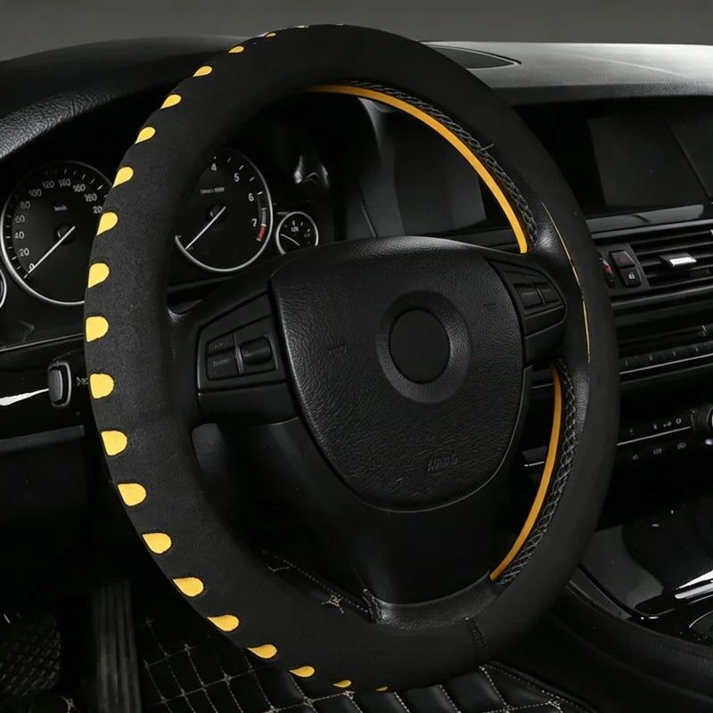Car Steering Wheel Cover 5 Colors New EVA Punching Universal Car Steering Wheel Cover Diameter 38cm Automotive Sup