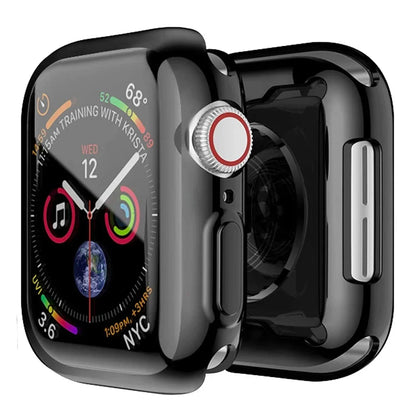 Screen Protector for Apple Watch Ultra 4 3 2 49 41 44 40 45 46 42mm TPU Bumper Cover Case for iWatch Series 11 10 12 9 8 7 SE 6