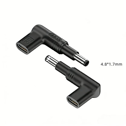 PD 100W Type C to Universal Laptop Charger Converter for Asus Lenovo Hp Dell Acer Samsung USB C Fast Charger Adapter Connector