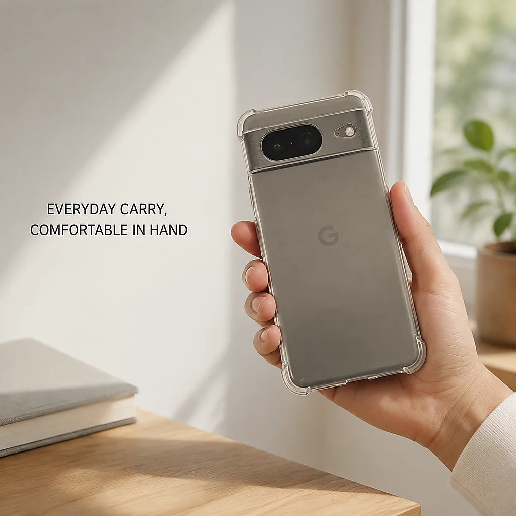 Non-slip Transparent  Case For Google Pixel 11 10 9 8 7 6 Pro XL A 4G 5G Clear Shockproof Soft Cover