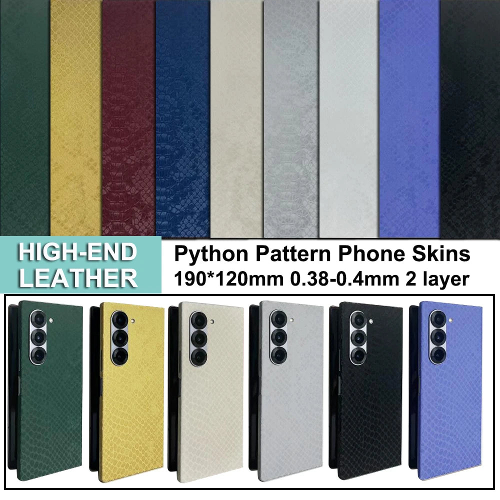 VORMIR 20pcs Plain Leather Phone Skin Wrap Decoration Stickers for Cutting Machine Rear Back Films for Phone Accessory Store