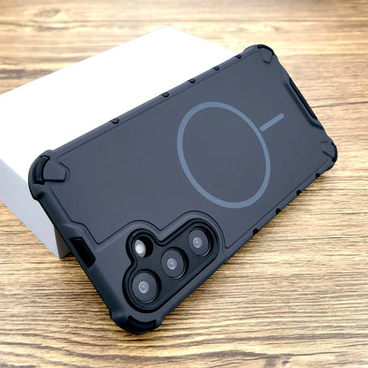 Shockproof Armor Matte Case For Samsung Galaxy A56 A36 A55 A54 A35 A15 5G S26 S25 S24 S23 Ultra Plus for Magsafe Charge Cover