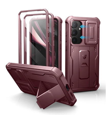 Dexnor For Samsung Galaxy S25/S25 Plus/S25 Ultra /S25 Edge 2025Case Full Body Shockproof Camera Cover &Built-in Screen Protector Kickstand