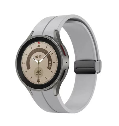No Gap Magnetic Silicone Strap For Samsung Galaxy Watch 7 6 5 4 44mm 40mm Pro 45mm Bracelet Galaxy Watch6 Classic 43mm 47mm Band