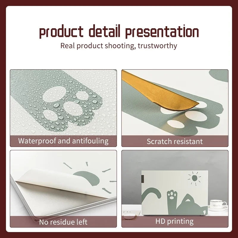 DIY Laptop Skins Stickers Notebook Vinyl Cover Sticker for Acer/Lenovo/HP/Macbook/Msi 11.6"12"13.3"14"15.6"17" Decorate Decal
