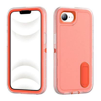 For iPhone 17E 16e Case ELVEV Luxury Soft Silicone Anti-fall + Hard PC Bumper Camera Protection Cover with Stand For 16E 17e