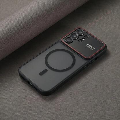 Magnetic Luxury Phone Case for Samsung Galaxy S26 S24 S25 Ultra S26Ultra Magsafe Official Matte Len Camera Protector Cover