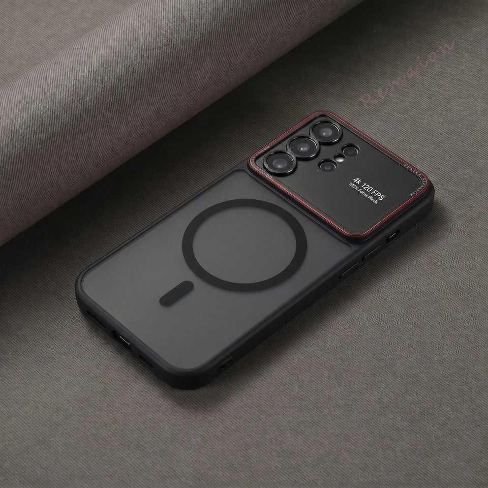 Magnetic Luxury Phone Case for Samsung Galaxy S26 S24 S25 Ultra S26Ultra Magsafe Official Matte Len Camera Protector Cover