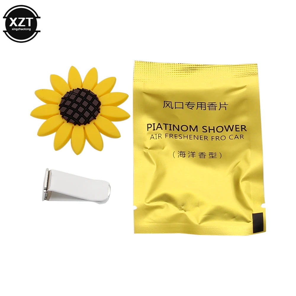 Fashion Car Multiflora Sunflower Car Air Outlet profumato profumo Clip deodorante diffusore accessori per auto decorazione