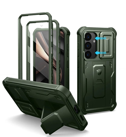 Dexnor For Samsung Galaxy S25/S25 Plus/S25 Ultra /S25 Edge 2025Case Full Body Shockproof Camera Cover &Built-in Screen Protector Kickstand