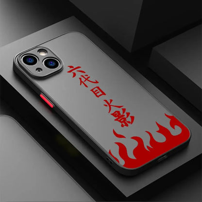 Black Edge Shell Phone Case for Apple iPhone 14 12 Mini 11 13 Pro XS 16e 11 Max 16 XR 15 Narutos Namikazes LOGO