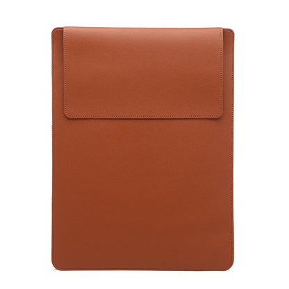 Portable Leather Laptop Sleeve Case Bag for Macbook Air 12 13 14 15 16 Inch M5 M4 M3 M2 Chip Mac Book Pro Adjustable Stand Cover