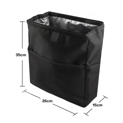 Waterproof Car Trash Can Foldable Large Capacity Hanging Car Trash Bin Rubbish Container Waste Organizer for Car Accessories