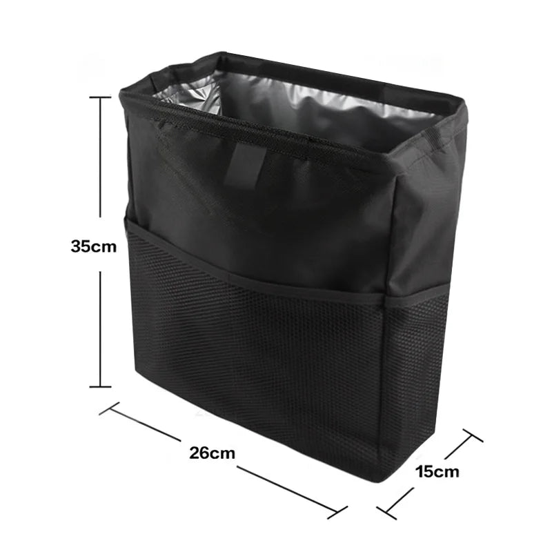 Waterproof Car Trash Can Foldable Large Capacity Hanging Car Trash Bin Rubbish Container Waste Organizer for Car Accessories