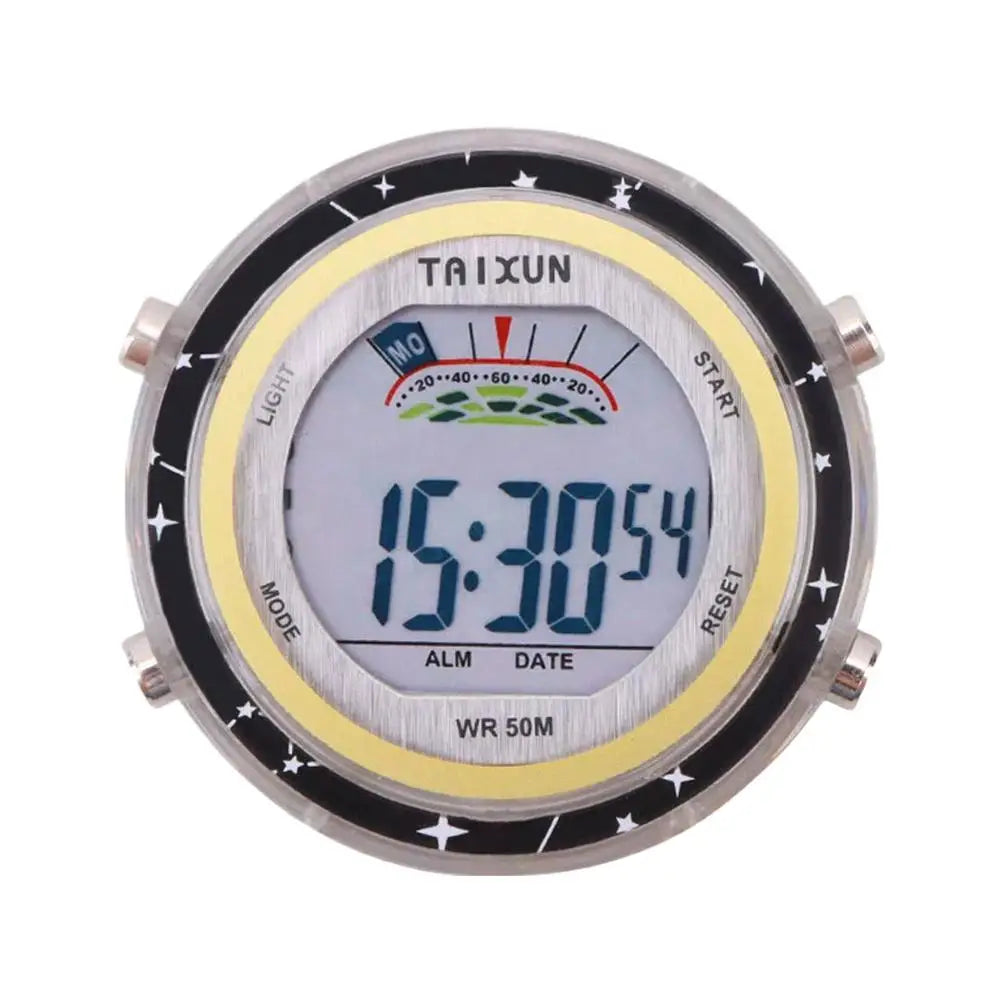 Motorcycle Digital Clock Waterproof Motorbike Stick-on Dashboard Car Clock Car Stick-On Mini Watch For Dashboard Boat Bike