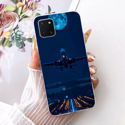 For Samsung Galaxy Note 10 Lite Case SM-N770F Luxury Flowers Painted Cover Soft Silicone Case For Samsung S10 Lite SM-G770F Bags