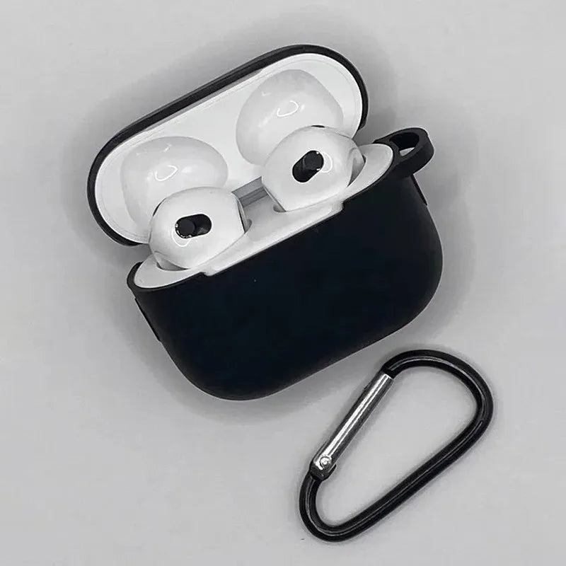 Cover For Apple AirPods 3rd Gen Case Wireless Bluetooth Earphones Accessories For Air Pods 3 Anti-fall Anti-lost Cover With Hook
