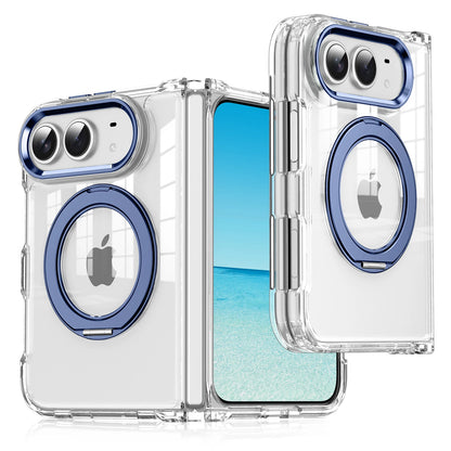 Case For Apple iPhone Duo For Foldable iPhone Duo For Magsafe With  Magnetic 360 Adjustment Stand Protection Clear Acrylic Cover
