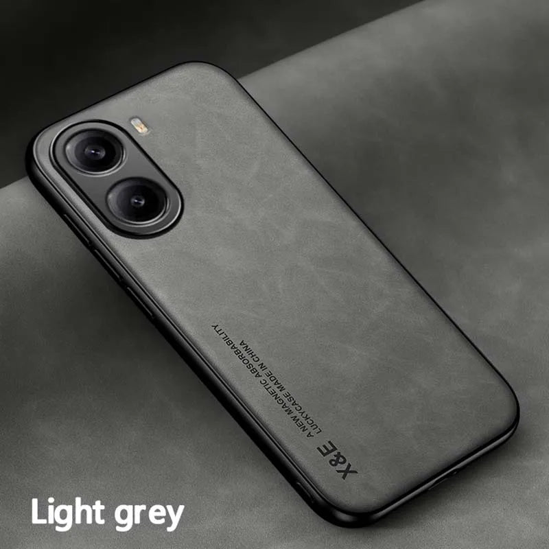 Luxury Leather Phone Case For Xiaomi Mi POCO X7 PRO 5G fanda silky feel NonSlip Plain Cover For POCO X7 5G