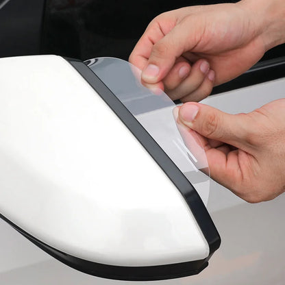BLALION 2PCS Car Rearview Mirror Rain Eyebrow Rain Shield Universal Rearview Snow Sun Visor Rain Cover Safe Driving Accessories