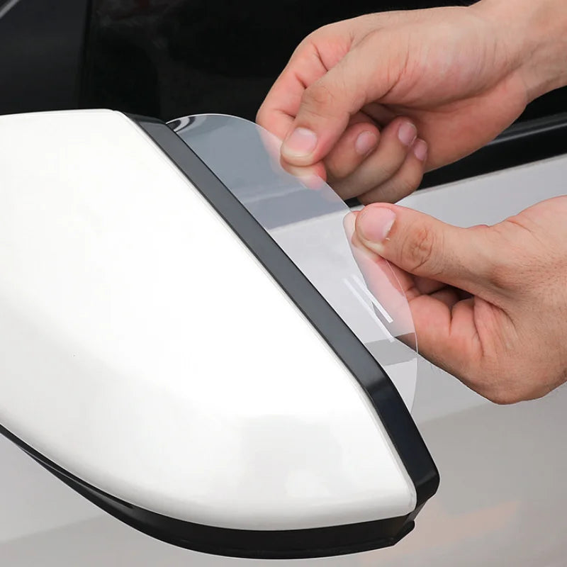 BLALION 2PCS Car Rearview Mirror Rain Eyebrow Rain Shield Universal Rearview Snow Sun Visor Rain Cover Safe Driving Accessories