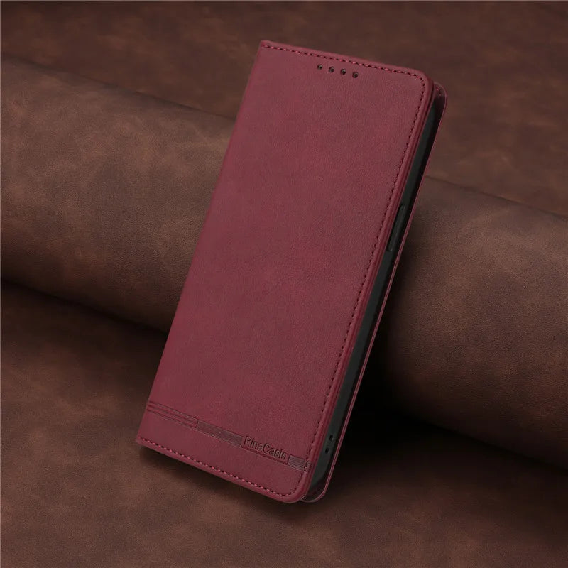 Leather Retro Anti-theft Wallet Flip Case For Samsung Galaxy Note 20 Ultra 10 Lite Note10 Plus 8 9 Cover Magnetic Hasp Card slot