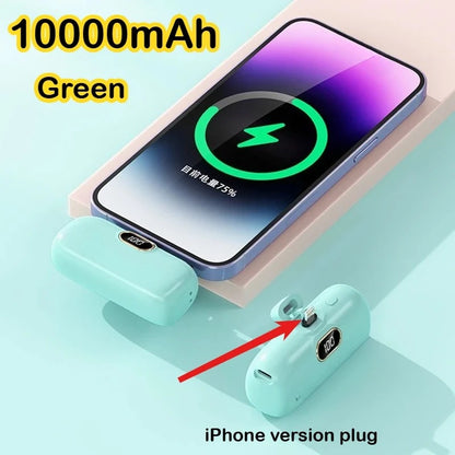 Mini Power Bank 10000mAh PowerBank Fast Charging Portable Charger for IPhone 17 16 14 13 12 Xiaomi Samsung Poco External Battery