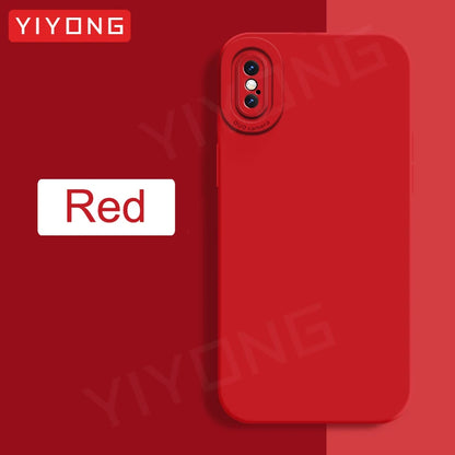 For iPhoneX Case YIYONG Original Liquid Silicone Soft Cover For iPhone X S XR XS Max 10 iPhone10 iPhoneXR iPhoneXS Phone Cases