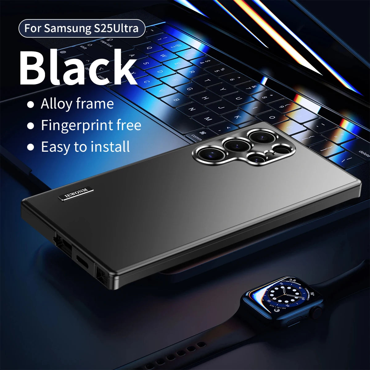 All-aluminum Body Matte Titanium Alloy Ultra-thin Back Cover For Samsung Galaxy S26 S21 S25 S24 S23 Ultra Metal Magnetic Shell